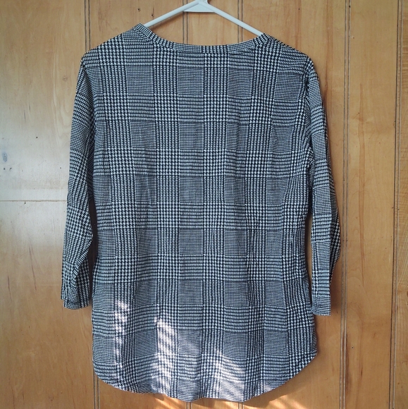 Rebecca Malone women's blouse 3/4 sleeves size M color Gray - Picture 2 of 7